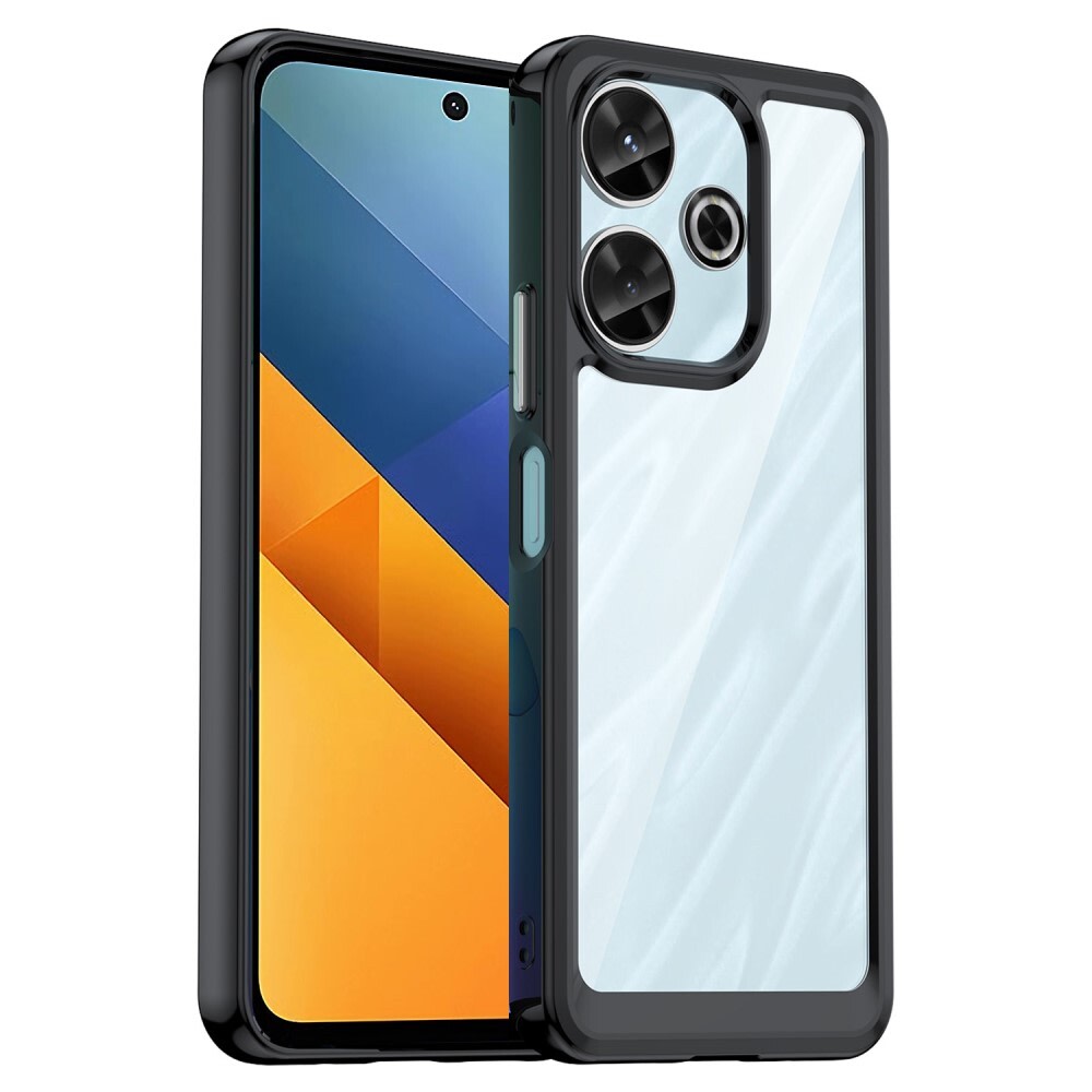 Hibriden ovitek "Frame Shield" za Xiaomi Redmi 13 - črn