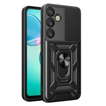 Oklepni ovitek MaX-Armor z obročem, kovinsko ploščico in zaščito zadnjih kamer za Samsung Galaxy S25 - army black Oklepni ovitek MaX-Armor z obročem, kovinsko ploščico in zaščito zadnjih kamer za Samsung Galaxy S25 - army black