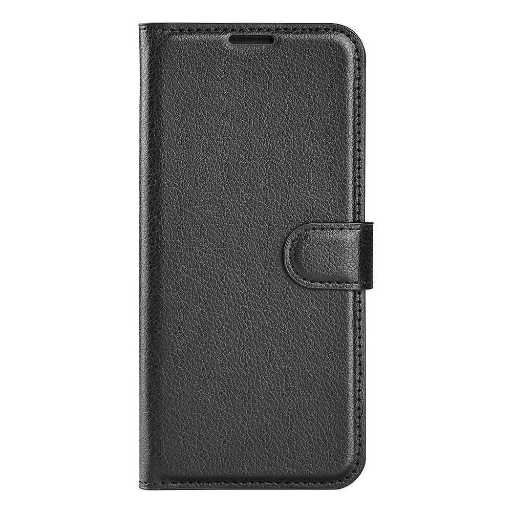 Etui "Litchi" za Samsung Galaxy S25 - črn