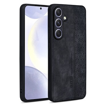 Premium ovitek Cube Leather za Samsung Galaxy S25 Plus z vgrajeno zaščito zadnjih kamer - graphite black