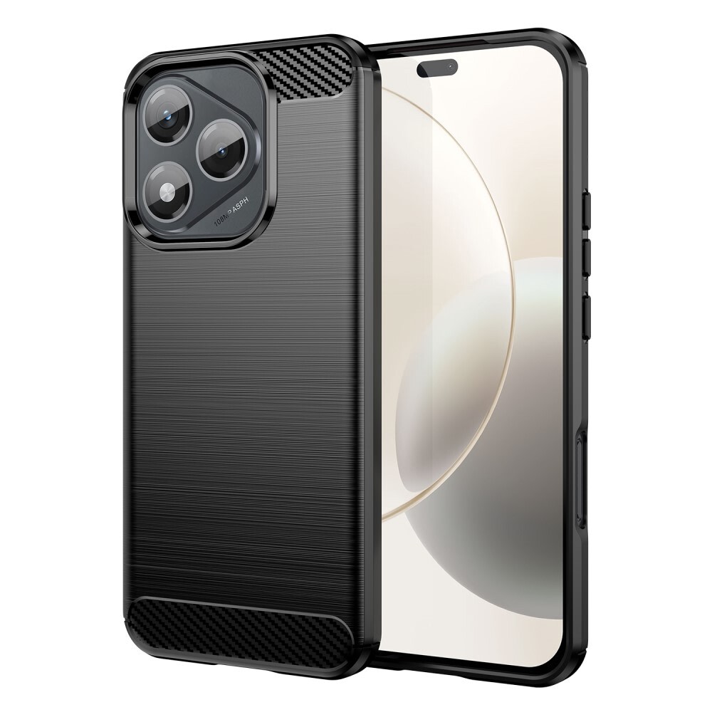 TPU gel ovitek "Brushed Carbon" za Honor 400 Lite - črn