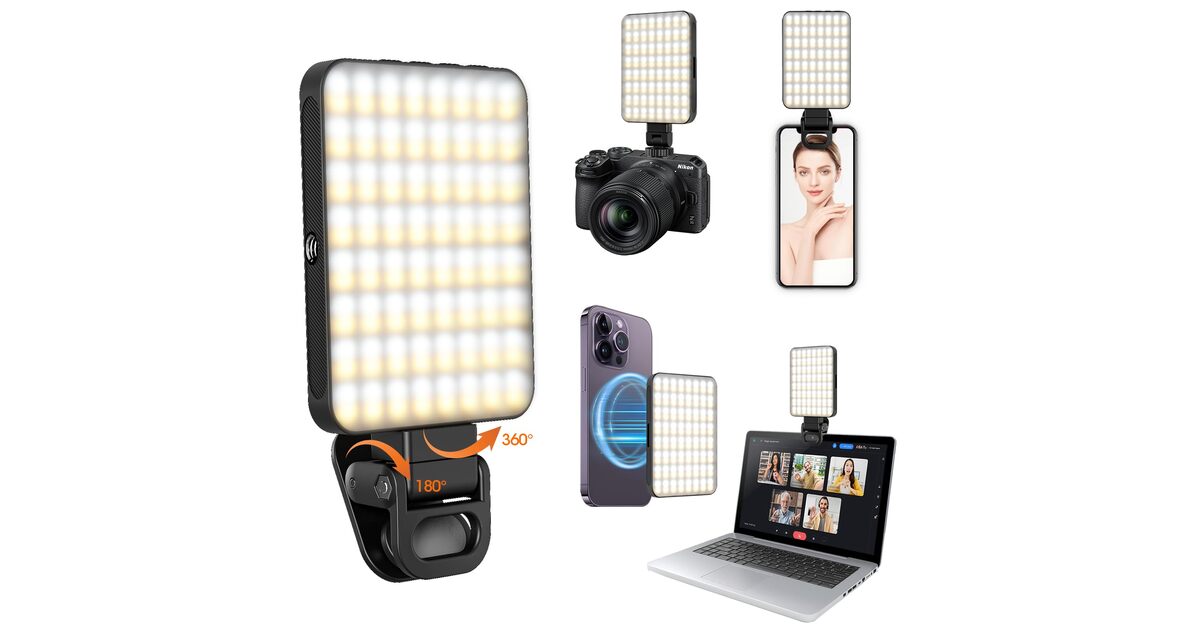 Magnetna selfie lučka SnapLight Pro - Panelna LED luč za telefon ...