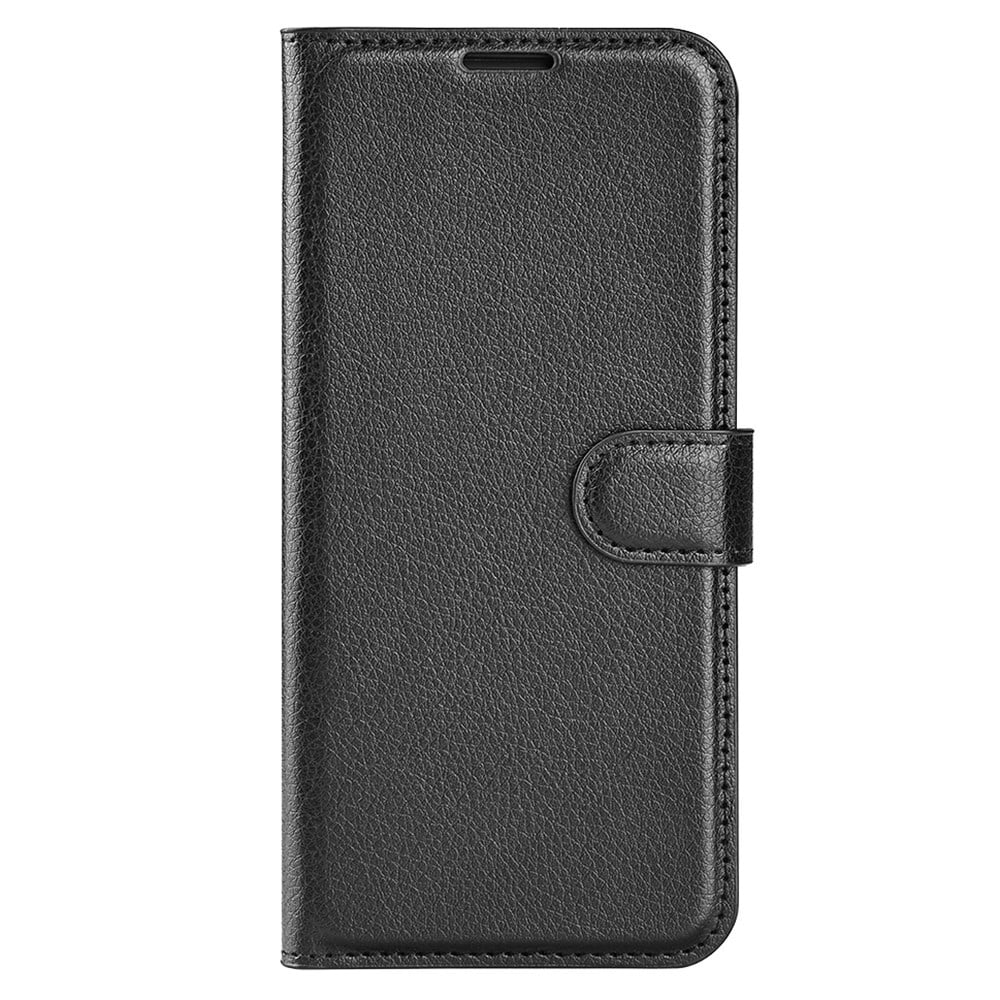 Etui "Litchi" za Samsung Galaxy S25 Ultra - črn