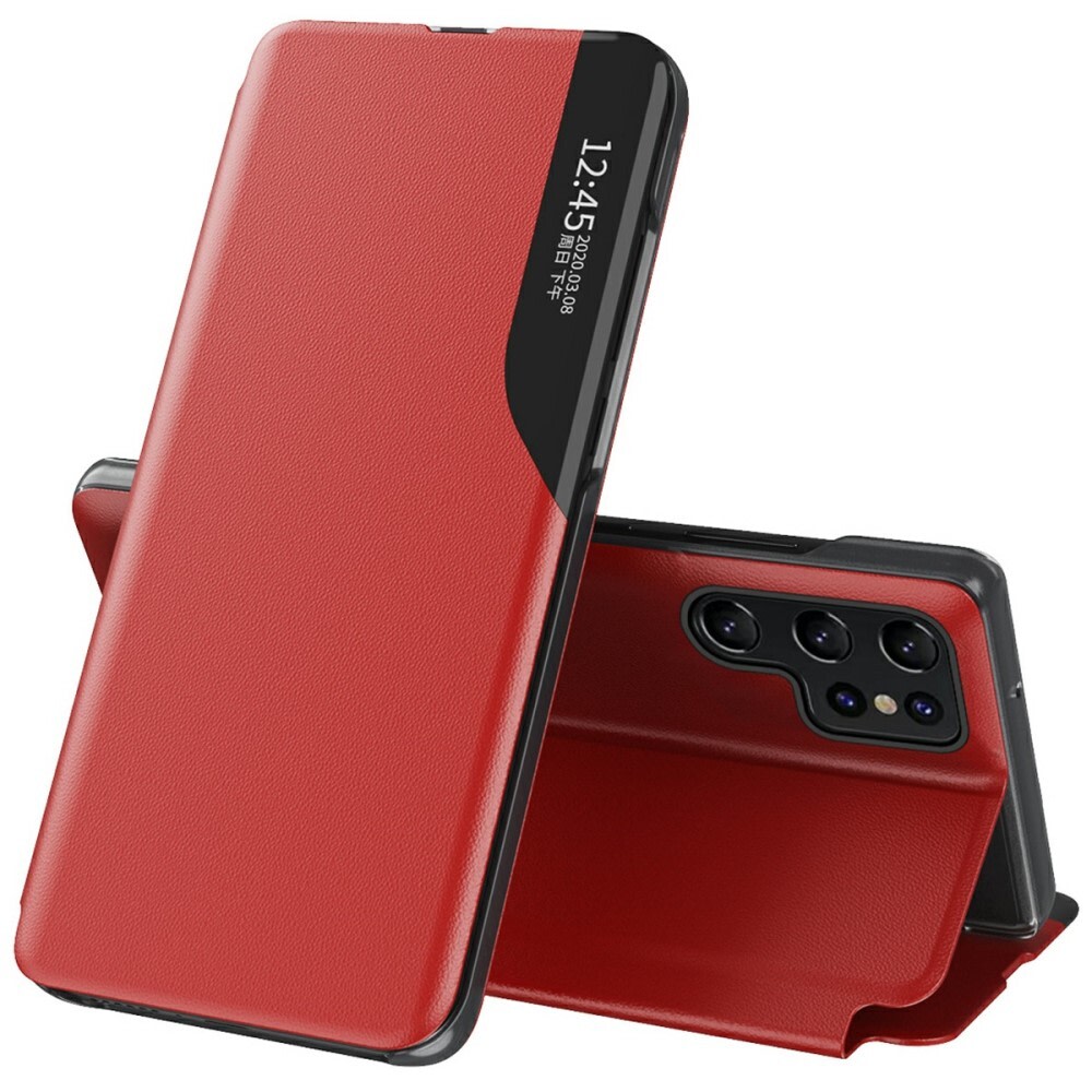 Etui "Edge View" za Samsung Galaxy Galaxy S25 Ultra - rdeč