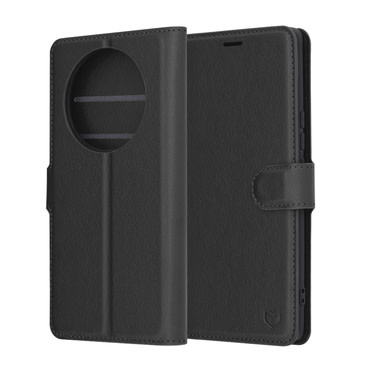 Etui Techsuit "Leather Folio" za Honor Magic7 Lite - črn