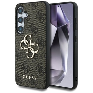 Originalen trden TPU ovitek Guess "4G Big Metal Logo" za Samsung Galaxy S25 - brown Originalen trden TPU ovitek Guess "4G Big Metal Logo" za Samsung Galaxy S25 - brown