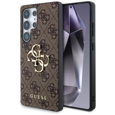 Originalen trden TPU ovitek Guess "4G Big Metal Logo" za Samsung Galaxy S25 Ultra - brown