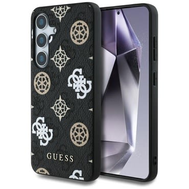 Originalen trden TPU MagSafe ovitek Guess "Colored Peony" za Samsung Galaxy S25 - black Originalen trden TPU MagSafe ovitek Guess "Colored Peony" za Samsung Galaxy S25 - black