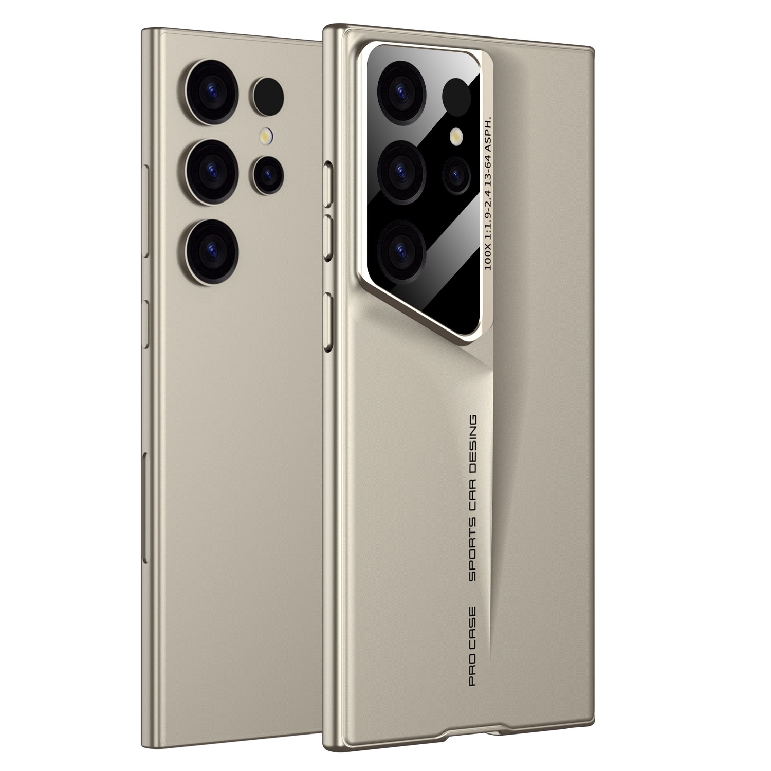 Premium tanek ovitek Blade z dodatno zaščito zadnjih kamer za Samsung Galaxy S25 Plus - titanium gold