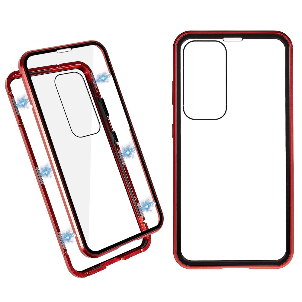 Magnetni Full-body ovitek "Stronghold" za Samsung Galaxy S25 Plus - rdeč