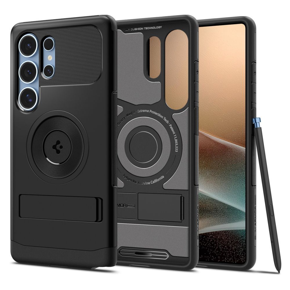 Ovitek Spigen "Slim Armor MagFit" za Samsung Galaxy S25 Ultra - matte black