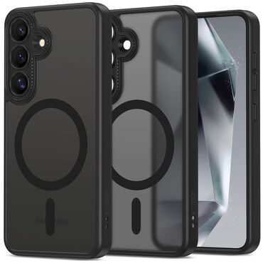 Hibridni ovitek Tech-Protect "Magmat MagSafe" za Samsung Galaxy S25 - črn