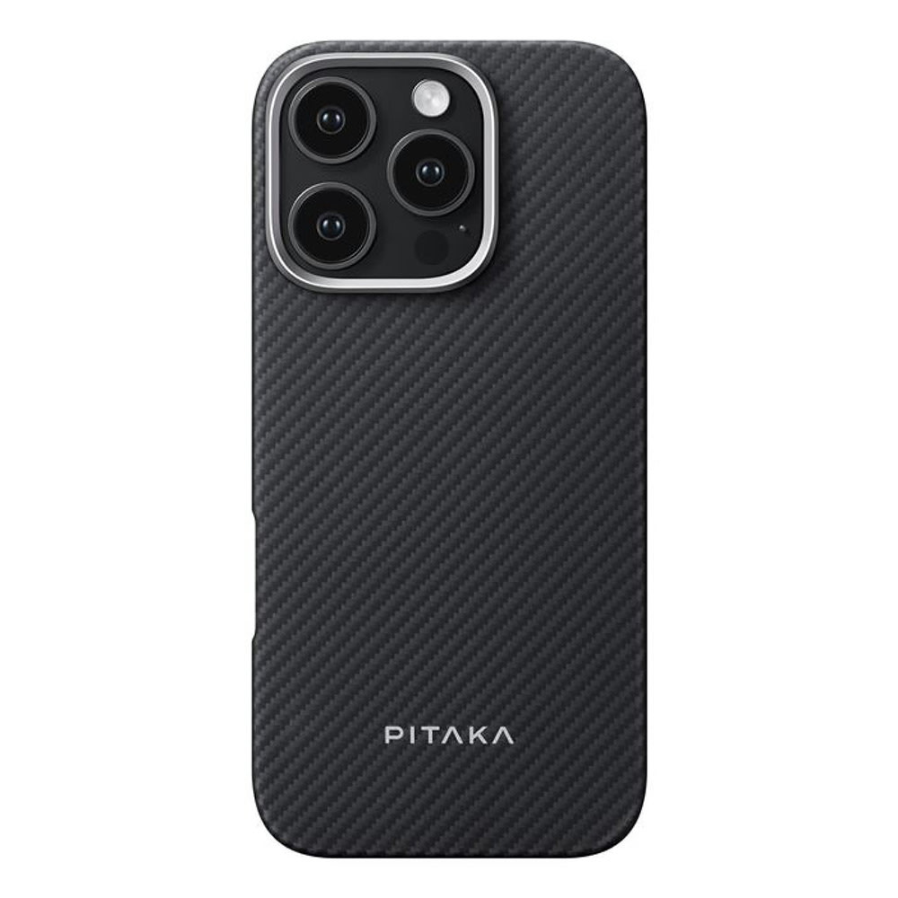 Premium ovitek Pitaka "Ultra Slim Twill" za iPhone 16 Pro Max - black