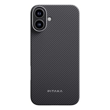 Premium ovitek Pitaka "Ultra Slim Twill" za iPhone 16 Plus - black