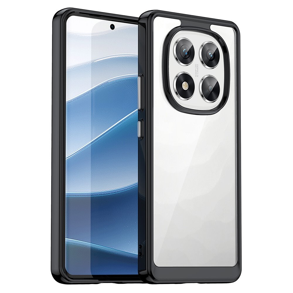 Hibriden ovitek "Frame Shield" za Xiaomi Redmi Note 14 Pro 5G / Poco X7 - črn