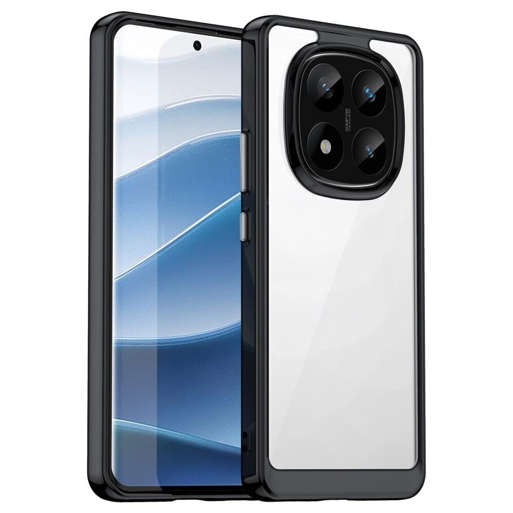 Hibriden ovitek "Frame Shield" za Xiaomi Redmi Note 14 Pro Plus 5G - črn