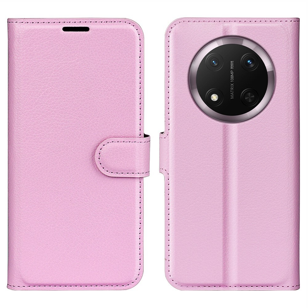Etui "Litchi" za Honor Magic7 Lite - roza