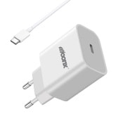 Stenski polnilec MoonX MC03 s PD 20W USB-C izhodom - polnilec + USB-C kabel Stenski polnilec MoonX MC03 s PD 20W USB-C izhodom - polnilec + USB-C kabel