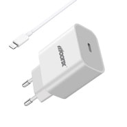 Stenski polnilec MoonX MC03 s PD 20W USB-C izhodom - polnilec + USB-C v Lightning kabel