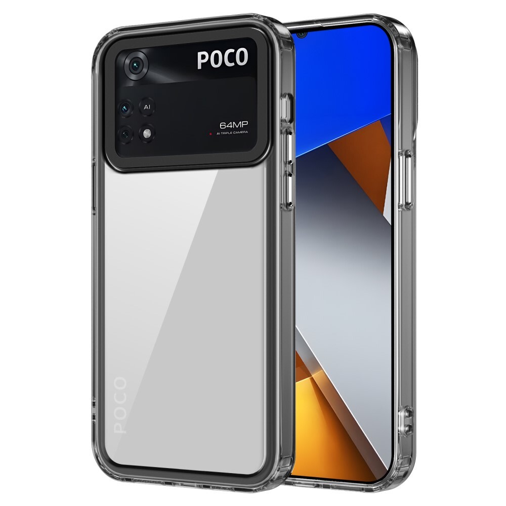 Hibriden ovitek "Frame Shield" za Xiaomi Poco M4 Pro 4G - črn