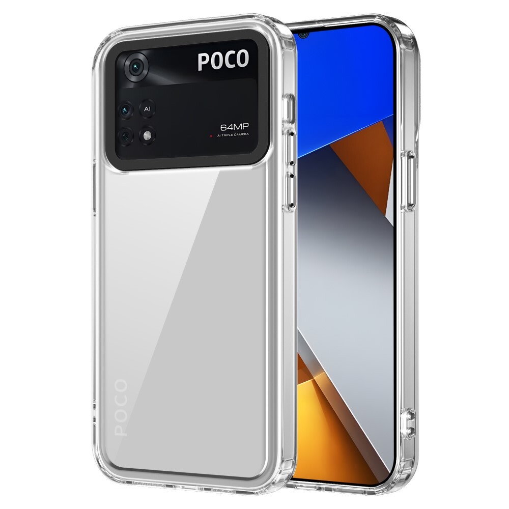 Hibriden ovitek "Frame Shield" za Xiaomi Poco M4 Pro 4G - prozoren