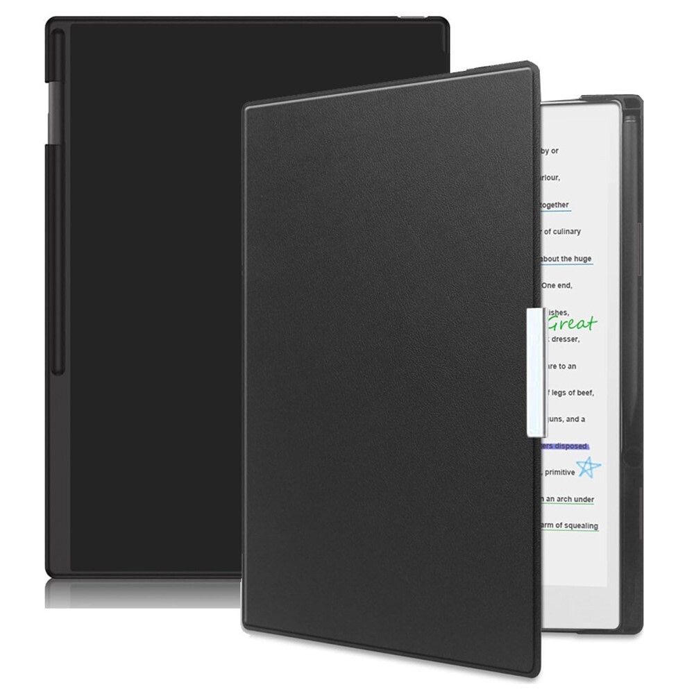 Modni etui "Leather" za reMarkable Paper Pro iz umetnega usnja - črn