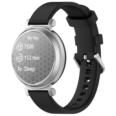 Silikonski pas za uro Garmin Lily 2 / Lily 2 Active - črn Silikonski pas za uro Garmin Lily 2 / Lily 2 Active - črn