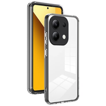 Hibridni ovitek "Crystal Bumper" z vgrajeno zaščito zadnje kamere za Xiaomi Redmi Note 14 5G - metallic black