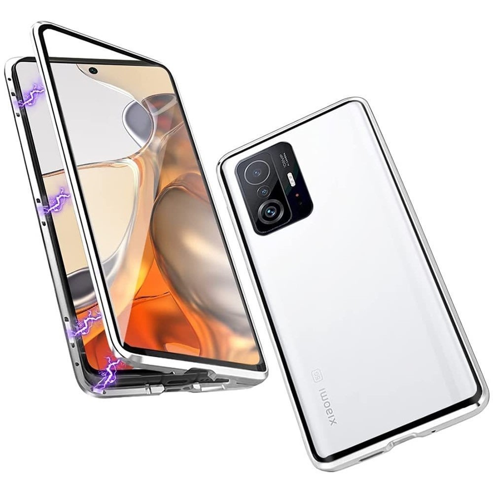 Magnetni Full-body ovitek "Stronghold" za Xiaomi Redmi Note 14 5G - srebrn