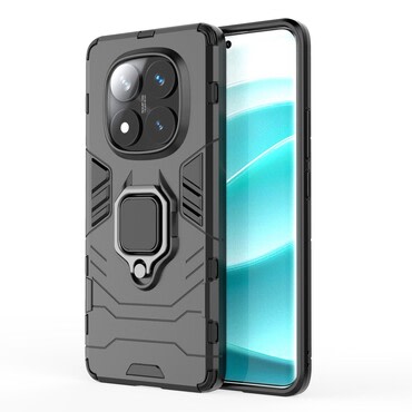 Robusten ovitek "Impact X Ring" za Xiaomi Redmi Note 14 Pro 5G / Poco X7- črn