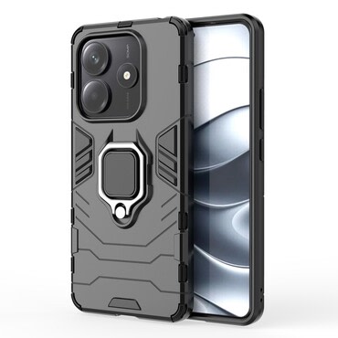 Robusten ovitek "Impact X Ring" za Xiaomi Redmi Note 14 5G - črn