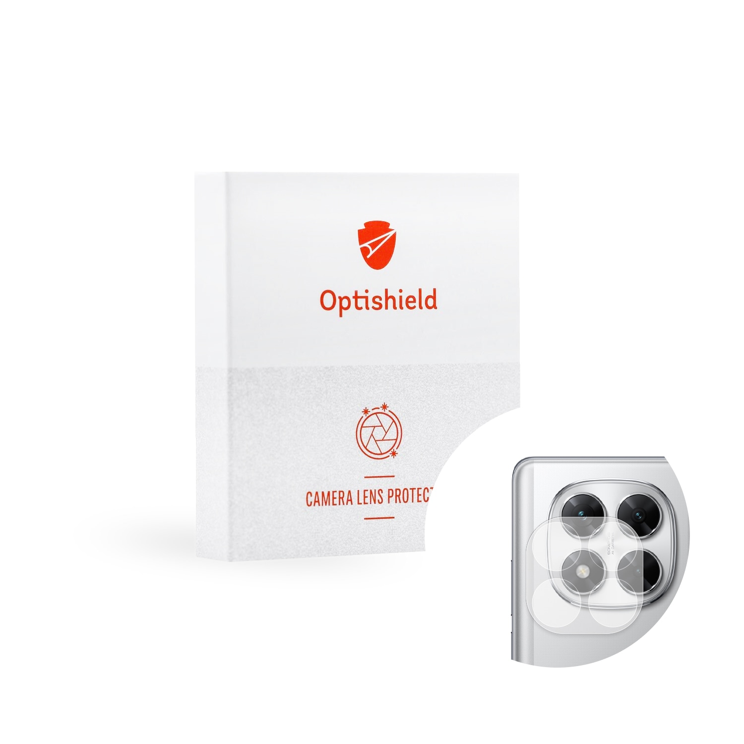 Visokokakovostno zaščitno steklo za zadnjo kamero za Xiaomi Poco X7 Optishield Pro
