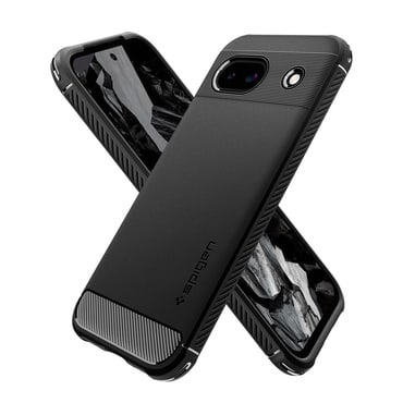 Ovitek Spigen "Rugged Armor" za Google Pixel 8a - black