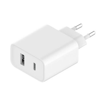 Originalen stenski polnilec Xiaomi "BHR4996GL" 33W PD z USB-A in USB -C izhodoma - bel Originalen stenski polnilec Xiaomi "BHR4996GL" 33W PD z USB-A in USB -C izhodoma - bel