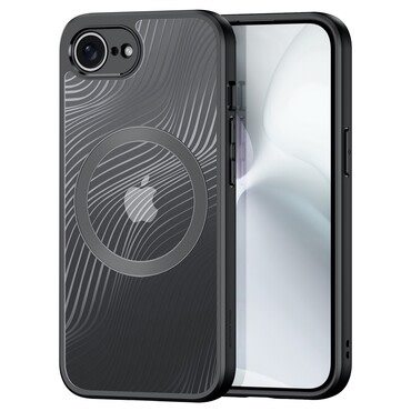 Premium ovitek "Aimo Mag" za iPhone 16e z magnetom za brezžično polnjenje MagSafe - prozoren