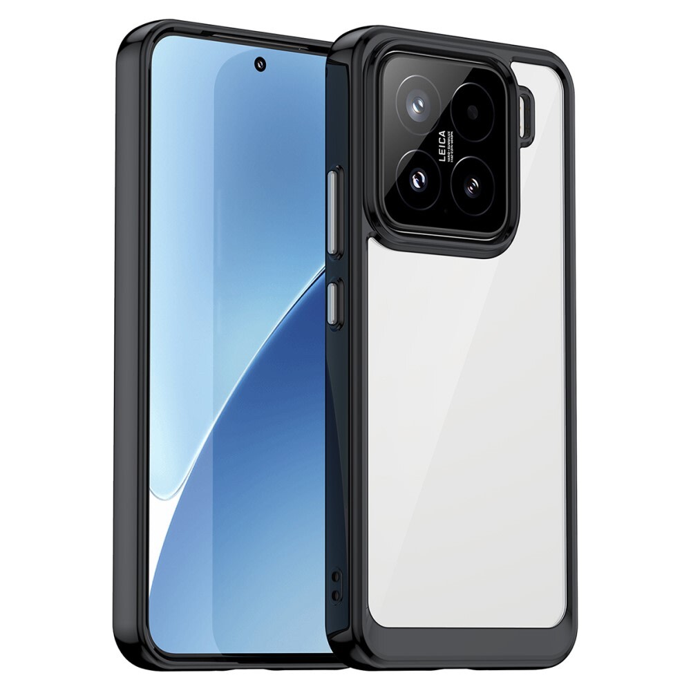 Hibriden ovitek "Frame Shield" za Xiaomi 15 - črn