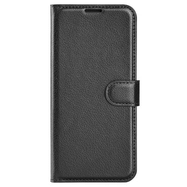 Etui "Litchi" za Xiaomi Poco X7 Pro - črn