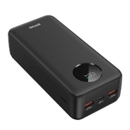 Power bank BWOO "P64" 22.5W 30000mAh z dvema USB in enim USB-C vhodom - črn