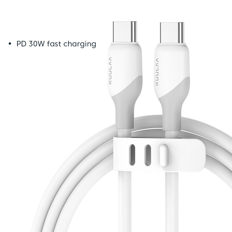 VIP X Deal: USB-C v USB-C kabel SyncFlow Gen2 s PD 30W podporo - 1 m - liquid white