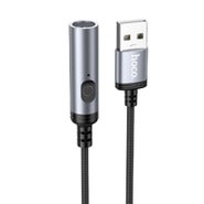 Elektronski vžigalnik za cigarete Hoco UA30 USB-A - siv