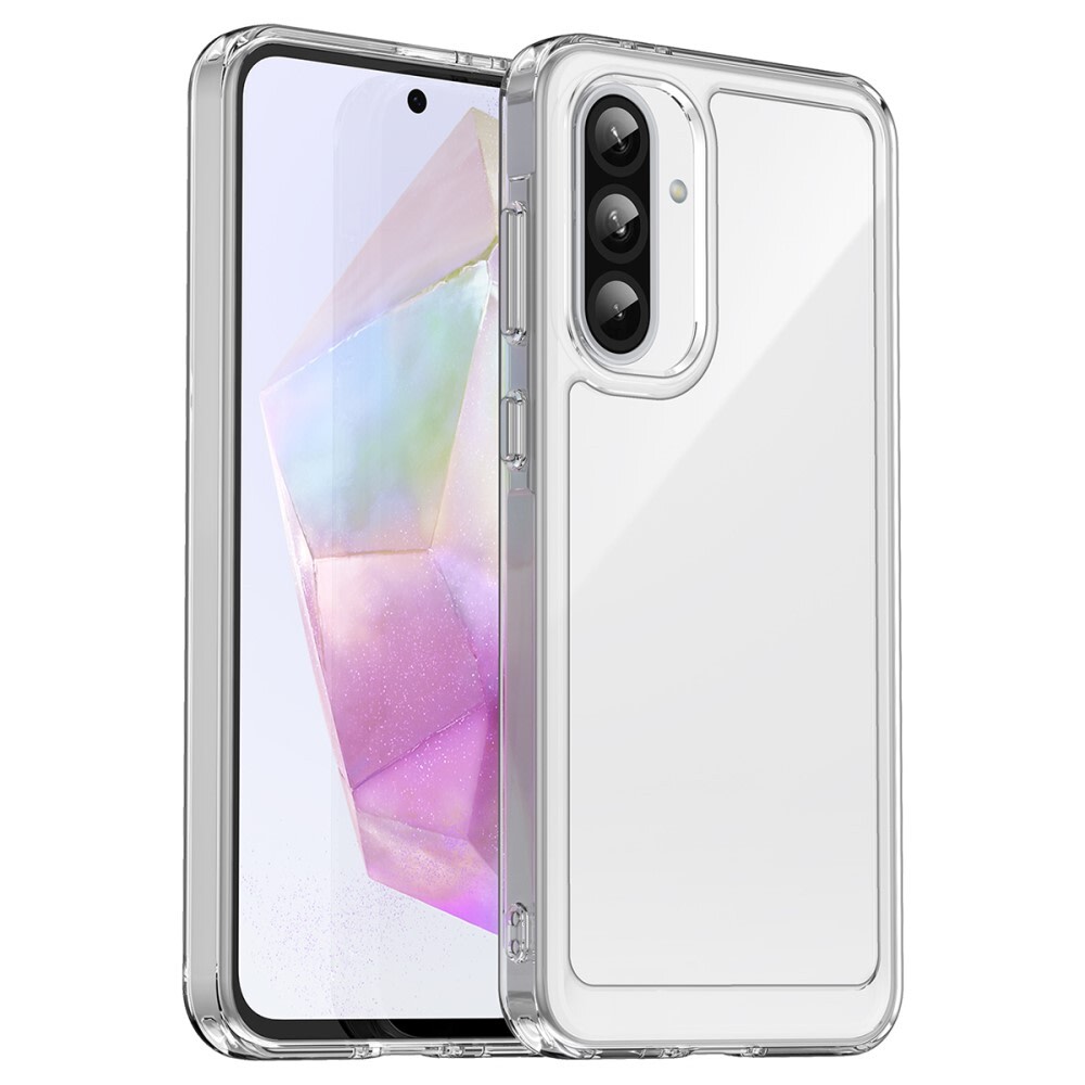 Hibriden ovitek "Frame Shield" za Samsung Galaxy A56 - prozoren