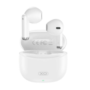 Brezžične slušalke XO "Mini Jade Crystals" - TWS Bluetooth 5.3 slušalke - bele Brezžične slušalke XO "Mini Jade Crystals" - TWS Bluetooth 5.3 slušalke - bele