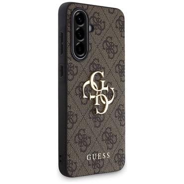 Originalen trden TPU ovitek Guess "4G Big Metal Logo" za Samsung Galaxy A56 - rjav Originalen trden TPU ovitek Guess "4G Big Metal Logo" za Samsung Galaxy A56 - rjav