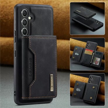 Ovitek za Samsung Galaxy A36 CaseMe DG.MING MAG z magnetno denarnico - pulse black