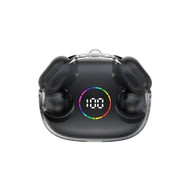 HiFi Earbuds slušalke NeoNix - brezžične Bluetooth slušalke s kristalnim zvokom, prodornimi basi, LED zaslonom in zaščito proti vodi - crystal smoke