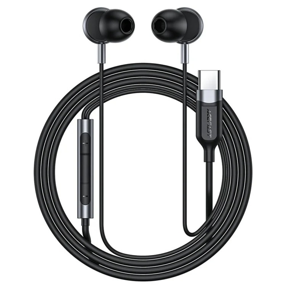 In-Ear slušalke Acefast "L6" z USB-C priključkom - črne
