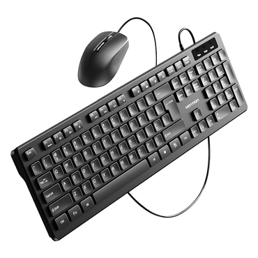 Komplet 3v1 Vention "Office Pro" z računalniško tipkovnico, miško in podlogo za miško Komplet 3v1 Vention "Office Pro" z računalniško tipkovnico, miško in podlogo za miško
