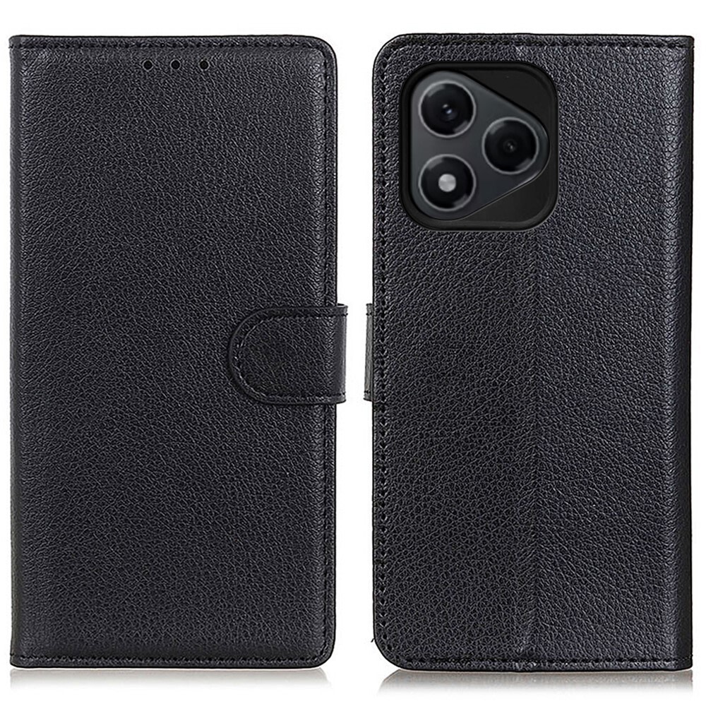 Etui "Litchi" za Honor 400 Lite - črn