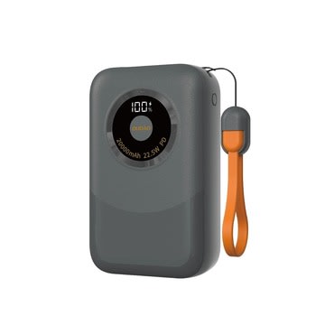 Power Bank Dudao K21Pro Mini 22.5W s kapaciteto 20000mAh, LED zaslonom in hitrim polnjenjem - siv