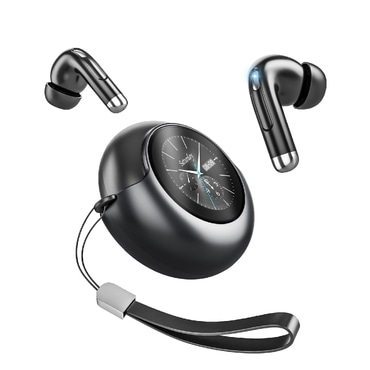 AudioSphere 3 Pro - Premium Bluetooth 5.4 slušalke s pametnim LED zaslonom, dušenjem hrupa in dolgotrajno baterijo - titanium grey